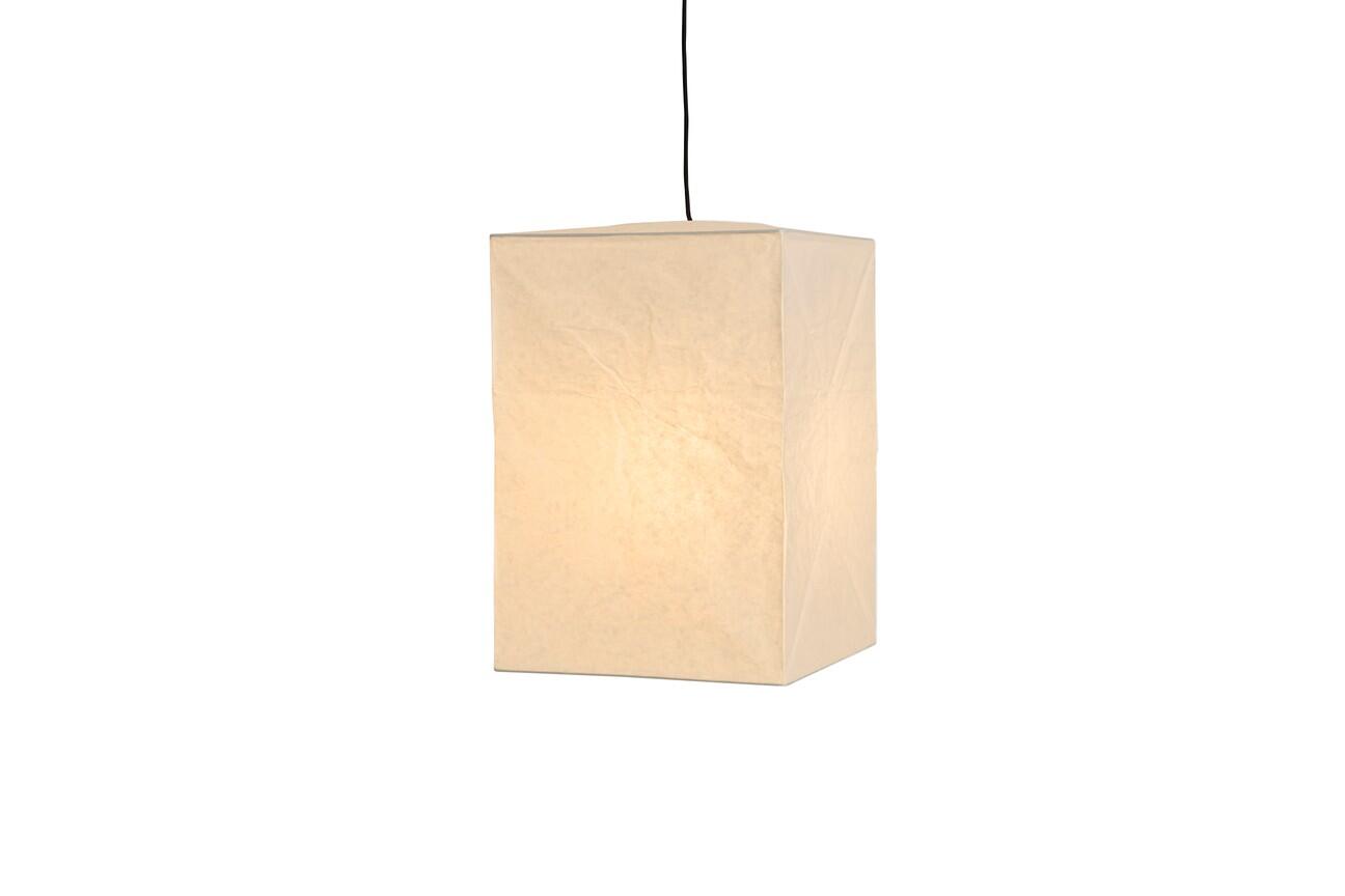 High Cube rispapirlampeskærm – Classic White